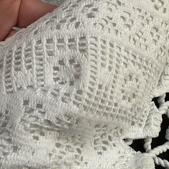 VICTORIA'S SECRET Coral White Lace Bikini Swim Swimsuit Medium - Picture 8 of 9